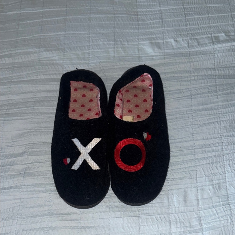 Black XO Slip-On Shoes